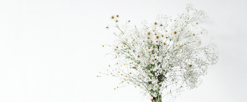 白い花束の画像